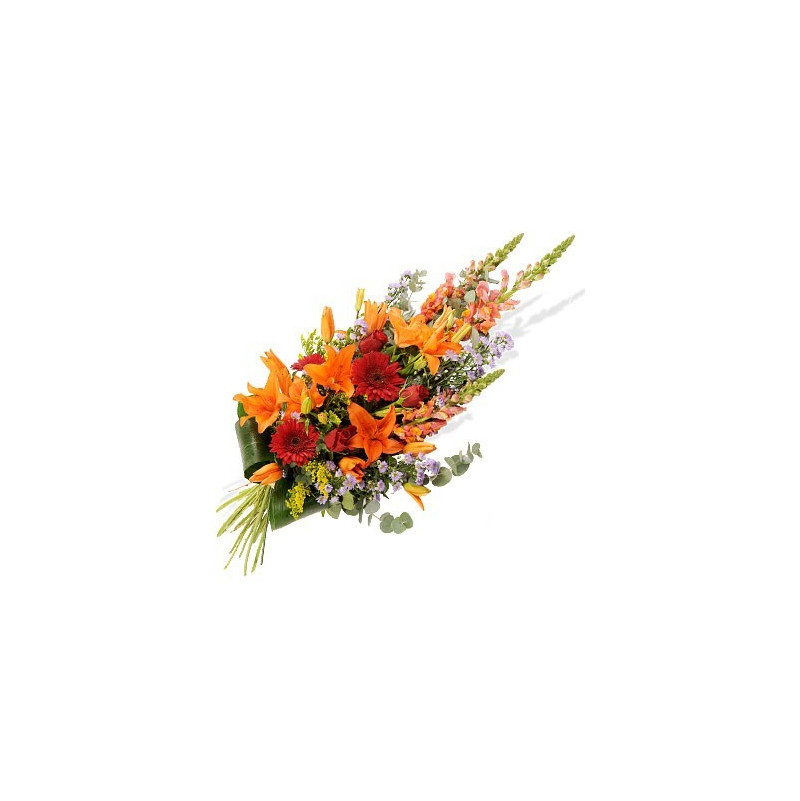 Fleurs deuil, deces et enterrement Nancy par fleuriste Interflora : Gerbe à main