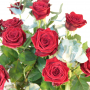 Fleuriste Nancy - Pack bouquet de roses rouges et champagne