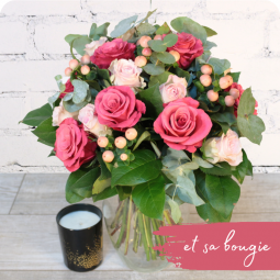Candice, bouquet de roses, livraison fleurs Nancy