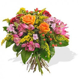 Fleurs anniversaire en bouquet  pour un joyeux anniversaire - livraison gratuite -  petit bouquet de fleurs Smile