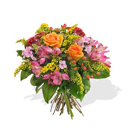 Fleurs anniversaire en bouquet  pour un joyeux anniversaire - livraison gratuite -  petit bouquet de fleurs Smile