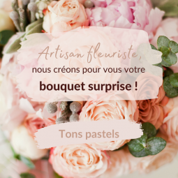 Bouquet du fleuriste tons pastels - livraison interflora Nancy