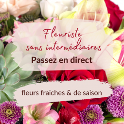 Bouquet du fleuriste tons roses et rouges - livraison interflora Nancy
