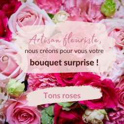 Bouquet du fleuriste tons roses livraison interflora Nancy