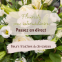 Fleuriste Vandoeuvre - Bouquet du fleuriste tons blancs - livraison interflora Nancy