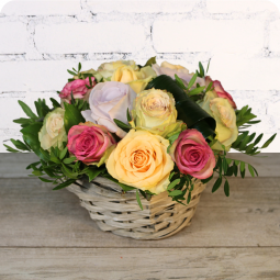 Prélude, panier de roses