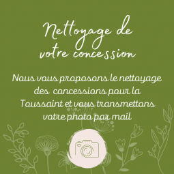 Nettoyage de tombe et concession cimetière