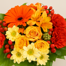 Fleurs deuil, deces et enterrement Maxéville par fleuriste Interflora : Bouquet deuil varié