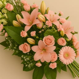 Fleurs deuil, deces et enterrement Nancy par fleuriste Interflora  osiris, gerbe de fleurs