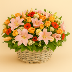 Fleurs deuil, deces et enterrement Nancy par fleuriste Interflora  Bouquet deuil varié Ardent