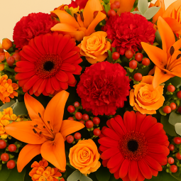 Fleurs deuil, deces et enterrement Nancy par fleuriste Interflora  hélé, coussin rond de fleurs cérémonie