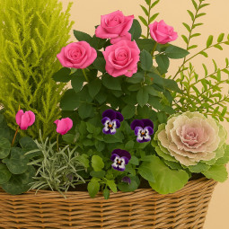Fleurs deuil, deces et enterrement Nancy par fleuriste Interflora : Boréale, jardin de plantes