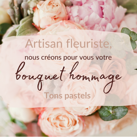 Fleurs deuil, deces et enterrement Nancy par fleuriste Interflora Bouquet deuil hommage tons pastels Fleurs deuil, deces et enterrement Nancy par fleuriste Interflora Bouquet deuil hommage tons pastels