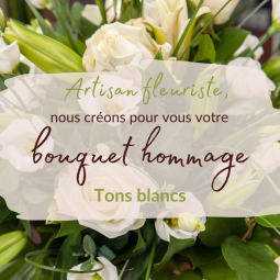 Fleurs deuil, deces et enterrement Nancy par fleuriste Interflora  Bouquet deuil hommage tons pastels