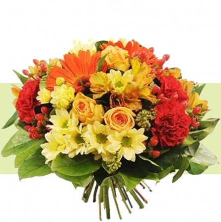 Fleurs deuil, deces et enterrement Nancy par fleuriste Interflora : Bouquet deuil varié
