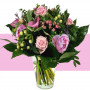 Fleurs anniversaire en bouquet  pour un joyeux anniversaire - livraison gratuite -  bouquet Douceur