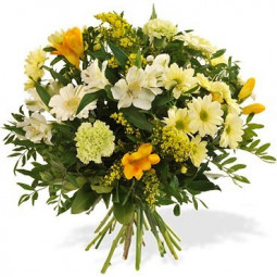 Fleurs anniversaire en bouquet  pour un joyeux anniversaire - livraison gratuite -  bouquet Amie