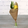 Brin de soleil, petit bouquet de 2 brins de muguet et roses jaunes - fleuriste muguet à Nancy