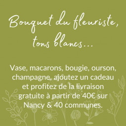 Fleuriste Villers - Bouquet du fleuriste tons blancs - livraison interflora Nancy